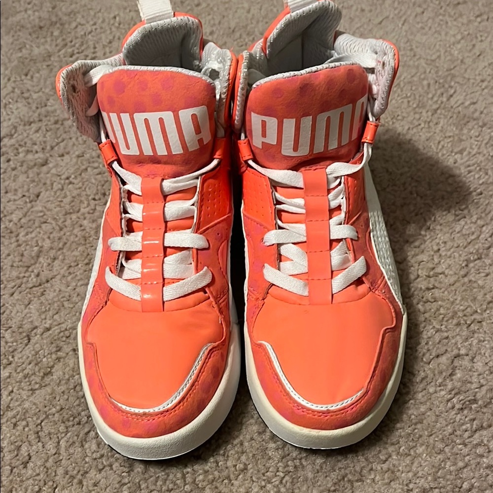 Puma Women's Sneakers - Orange/Pink and White